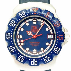 [1 jpy start ]TAG HEUER TAG Heuer 370.513 Formula 1 SS× Raver navy face quarts boys wristwatch 266592