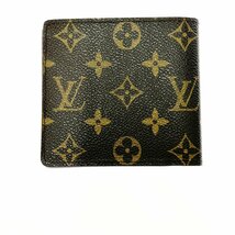 【1円スタート】LOUIS VUITTON ルイ・ヴィトン モノグラム ポルトフォイユ ミュルティプル PVC ブラウン 二つ折り 財布 ジャンク 262561_画像2