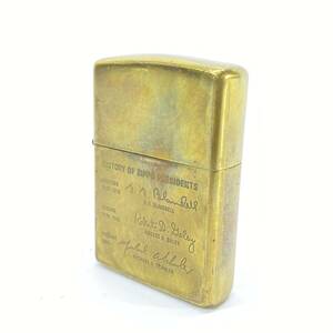 1円～ 6T40230324 zippo HISTORY OF ZIPPO PRESIDENTS 1932-1991 MADE IN U.S.A 火花確認 現状品 コレクション 