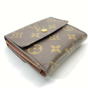 1円～ 6T30520324 LOUIS VUITTON ルイヴィトン モノグラム ポルトモネ ビエ カルトクレディ 3つ折り財布 ブラウン M61652 SD0014 美品 の画像4