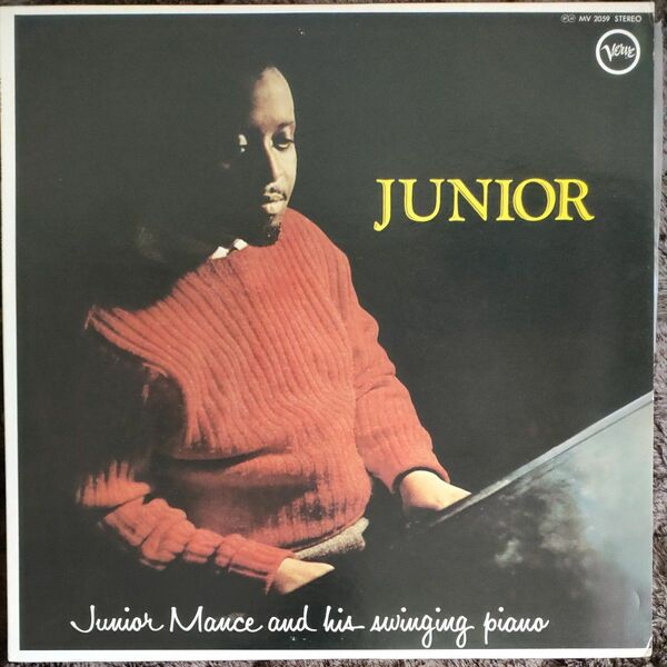 JUNIOR“/Junior Mance &　his swinging piano：VERVERecord 国内盤 LP