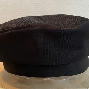 帽子 ベレー帽 レディース ブラック 黒 業務用 カフェ 食品販売 厨房 衛生キャップ 販売制服 フリーサイズ 通気性