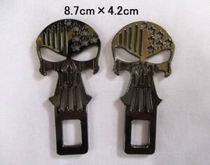 [ new goods * prompt decision ] Skull skull corkscrew 2 piece ( seat belt buckle size ) alarm canceller 