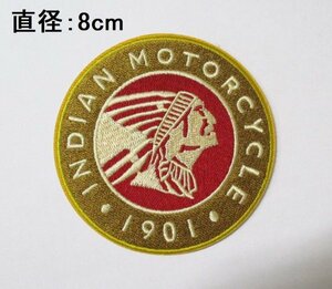 【新品・即決】インディアン モーターサイクル 刺繍 ワッペン パッチ アイロン Indian Motocycle