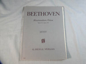 o) バイオリン、クラリネット、チェロ、ピアノ ヘンレ原典 ベートーヴェン クラリネットトリオ op11/38[1]4934