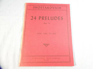 o) ピアノ譜 ショスターコヴィチ　24のプレリュード op34[1]4972