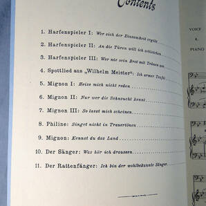 o) ヴォーカル、ピアノ ヴォルフ ゲーテの詩による48の歌曲集 1巻[1]4931の画像2