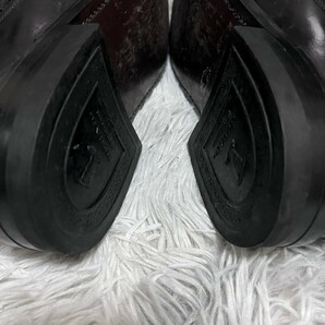 【極美品】REGALリーガル ウイングチップ ビジネスシューズ メダリオン 26.0cm 本革 鏡面 黒 紳士靴 革靴 レザー ブラック 本革の画像10
