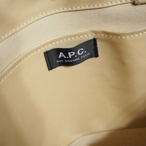 C2159R10 ■A.P.C. アーペーセー エディフィス 購入■ 新品 23AW TOTE LOU コーティングキャンバス トートバッグ ベージュ / メンズ APCの画像4