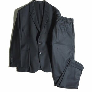 K5547H3 ■Paul Smith ポールスミス■新品 A SUIT TO TRAVEL IN 2B ウールジャケット イージーパンツ セットアップ ブラック S/M 黒 春～秋