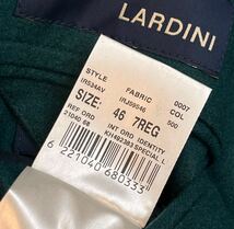 LARDINI 近年モデル ラルディーニ サイズ 46 S〜M テーラードジャケット グリーン系 カシミヤ ウール イタリア製_画像6