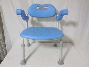 #Panasonic Panasonic eiji free shower chair yu clear blue PN-L41711A middle SP folding height adjustment possible nursing chair *