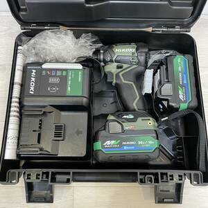  high ko-ki/HiKOKI rechargeable impact driver WH36DC full set forest green 