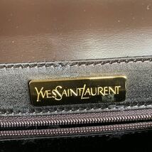 ◆美品◆Yves Saint Laurent イブサンローラン ハンドバッグ バック レザー ゴールド金具 フォーマル ヴィンテージ ブラウン 希少_画像9