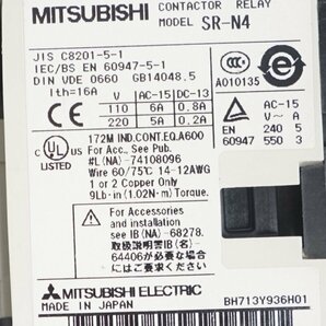 60☆三菱電機 電磁継電器 マグネットスイッチ SR-N4 9台まとめて 動作品外し◆0406-969の画像4