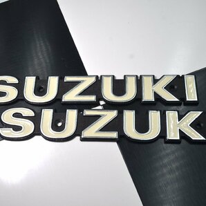 GSX400E ザリ 貴重 凹み型 タンクエンブレム 2枚セット SUZUKI 検/ GS400 GS400E GS425 GSX250E GT380 GT750 ゴキ シビエ マーシャルの画像1