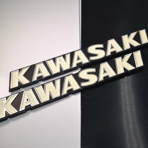 カワサキ KAWASAKI 貴重 タンクエンブレム 2枚set 検/Z400FX Z550FX Z400J Z250FT KH Z1 Z2 ゼファー400 ZRX400 ゼファー750 Z400GP CIBIEの画像2