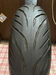 中古MCタイヤ 2021年製造 BRIDGESTONE BATTLAX T32 180/55ZR17 パンク修理痕あり バトラックス スポーツツーリング 180 55 17 1321 M3058