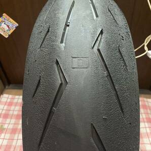 中古MCタイヤ 2021年製造 PIRELLI DIABLO ROSSO CORSAⅡ 180/55ZR17 ピレリ ロッソ コルサ2 180 55 17 1521 M3070の画像1