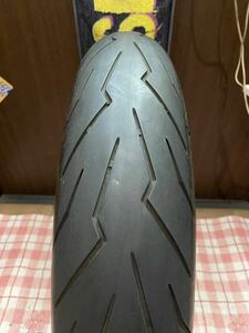 中古MCタイヤ 2021年製造 PIRELLI DIABLO ROSSOⅢ 120/70ZR17 ピレリ ディアブロ ロッソ3 120 70 17 3421 M3094