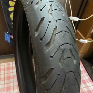 中古MCタイヤ 2021年製造 MICHELIN 2CT+ ROAD6 120/70ZR17 ミシュラン ロード6 120 70 17 4221 M3105の画像5