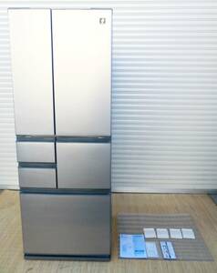 [ 3 months guarantee ] beautiful goods super old age style 2023 year made SHARP 6 door refrigerator SJ-X508K-S operation excellent French door "plasma cluster" sharp 