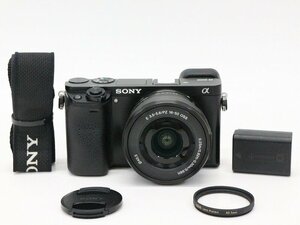 ●○【総シャッター数9100回以下】SONY α6000 パワーズームレンズキット ミラーレス 一眼カメラ Eマウント ソニー○●020815002○●