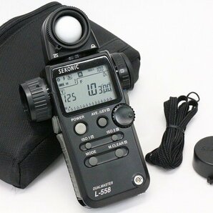 ●○【良品】SEKONIC DUALMASTER L-558 露出計 セコニック ケース付○●019585026m○●の画像1