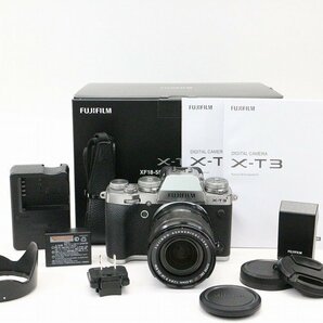 ●○【総シャッター数200回以下・元箱付】FUJIFILM X-T3 レンズキット ミラーレス 一眼カメラ Xマウント 富士フィルム○●021167005m○●の画像1