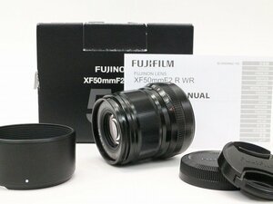 ●○【良品・元箱付】FUJIFILM XF 50mm F2 R WR カメラレンズ 中望遠 単焦点 Xマウント 富士フィルム○●021167007m○●