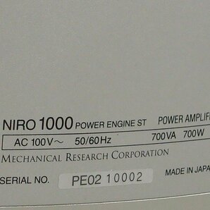 ■□NIRO 1000 POWER ENGINE ST ステレオパワーアンプ ニロ(1000 モノラルパワーアンプ/プリアンプ 同時出品中□■015879010W□■の画像8