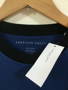 セール! 正規品 本物 新品 アメリカンイーグル 上品 切り替え 高級感あり Tシャツ 着心地抜群の 綿100% AMERICAN EAGLE クール! XS ( S