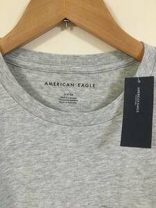 正規品 本物 新品 アメリカンイーグル スラブジャージー Tシャツ ワイルド オシャレ メランジ調 AMERICAN EAGLE シルエット綺麗 XS ( S