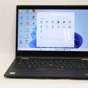 良品 フルHD タッチ 13.3型 Lenovo ThinkPad X390 Yoga Windows11 八世代 i5-8365U 16GB NVMe 256GB-SSD カメラ 無線 Office付 管:0933vの画像1