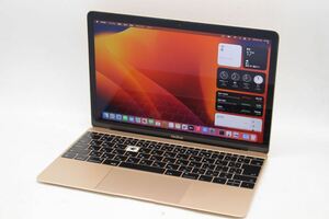  перевод иметь 2K соответствует 12 type Apple MacBook A1534 Mid-2017 Gold macOS 13 Ventura( стандартный Win11 дополнение возможно ) 7 поколение i5-7Y54 8GB NVMe 256GB-SSD труба :1900h