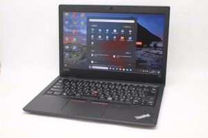 訳有 フルHD 13.3型 Lenovo ThinkPad L390 Windows11 八世代 i7-8565U 16GB NVMe 512GB-SSD カメラ 無線 Office付 中古パソコン 管:1833m