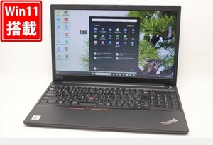 中古良品 フルHD 15.6型 Lenovo ThinkPad E15 Windows11 10世代 i5-10210U 8GB NVMe 256GB-SSD カメラ 無線 Office 中古パソコン 管:1811m