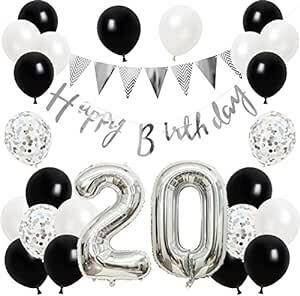 誕生日 バルーン 風船セット 飾り付け 20歳 happy birthday ガーランド バースデー 飾り ハッピーバースデー 大