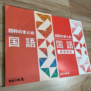 四谷大塚　四科のまとめ　国語