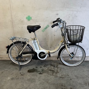 (S)* Gifu departure ^YAMAHA PAS/ electric bike /20 -inch /3 step shifting gears / with charger / battery 8.4Ah/ mileage verification / crime prevention equipped / present condition goods R6.4/17*