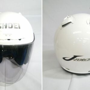 ☆C1 SHOEI J-FORCEⅡヘルメット ホワイト ショーエイ 90年代 ヴィンテージ/Made in Japan バイク用品 希少 コレクションの画像2