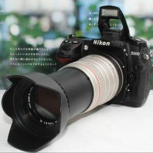 新品カメラバッグ付き ニコン D200 超望遠 300mm レンズ