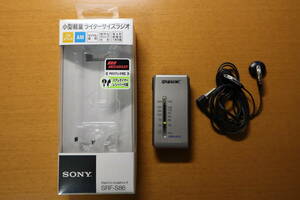 ★美品！SONY ソニー FMステレオ/AMラジオ SRF-S86 シルバー