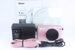 NIKON1 S1大人気のピンク 動作良好#372