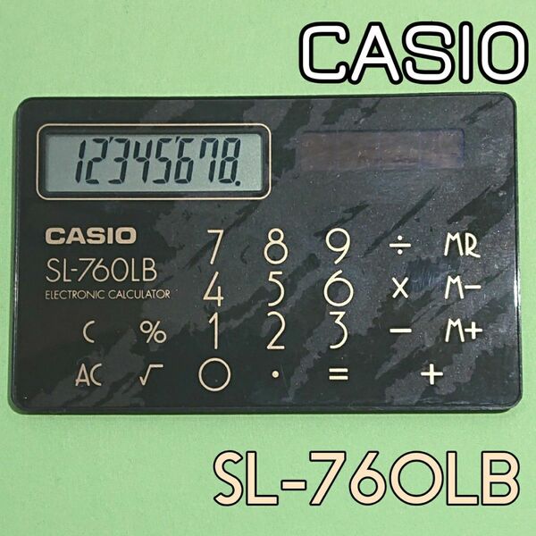 CASIOカードタイプソーラー電卓 SL-760LB