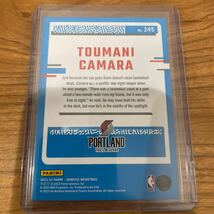 Toumani Camara donruss /99 RC trailblazers national basketball nba card トレイルブレイザーズ トゥマニ カマラ_画像2