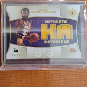 07-08 Ultimate Materials Jersey Kareem Abdul Jabbar 50シリ Lakers アブドル ジャバー カリーム ジャージの画像1