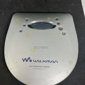 1円 希少 レア SONY ソニー WALKMAN ウォークマン G-PROTECTION D-E777 ポータブル CD プレイヤー CD ウォークマン シルバー 現状品 レトロの画像6