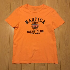 USA古着卸 Lサイズ NAUTICA ノーティカ ヨットクラブ 1983 ロゴ プリント Tシャツ 