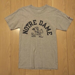 USA古着卸 Sサイズ Champion NCAA チャンピオン ノートルダム大学 ファイティング アイリッシュ ロゴ プリント Tシャツ の画像1